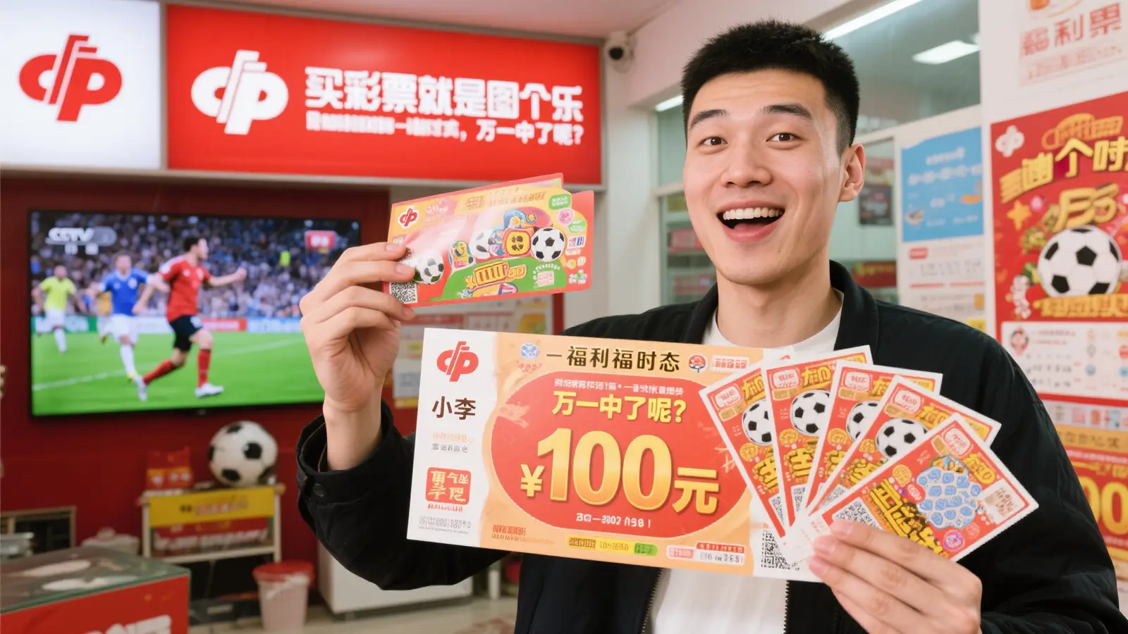 球迷喜中福彩百万大奖“梦想成真”，中奖后仍难信现实
