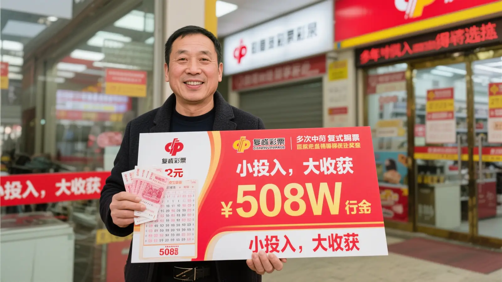 福彩忠实粉丝22元复式投注揽获508万大奖 曾屡次小中奖