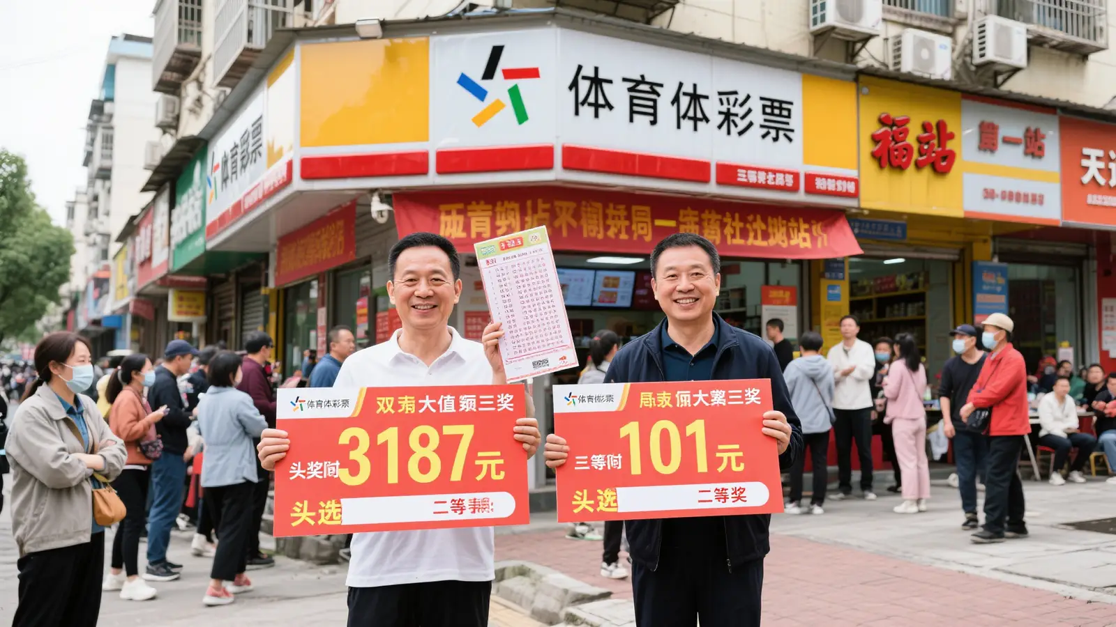 体彩福站同日喜中3187万与101万巨奖 两位幸运儿素不相识